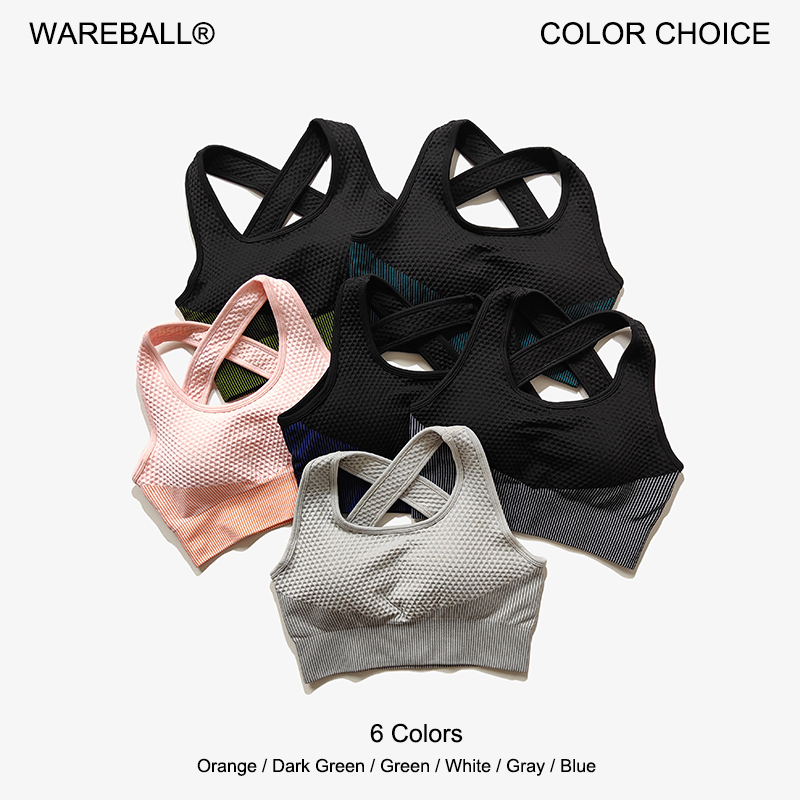 Rugged Sport Strap - WAREBALL 6 Colors Yoga Sport Bra