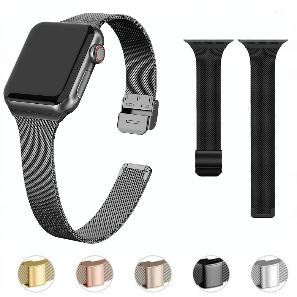 Milanaise Mesh Band - Slim Metal Band for Apple Watch
