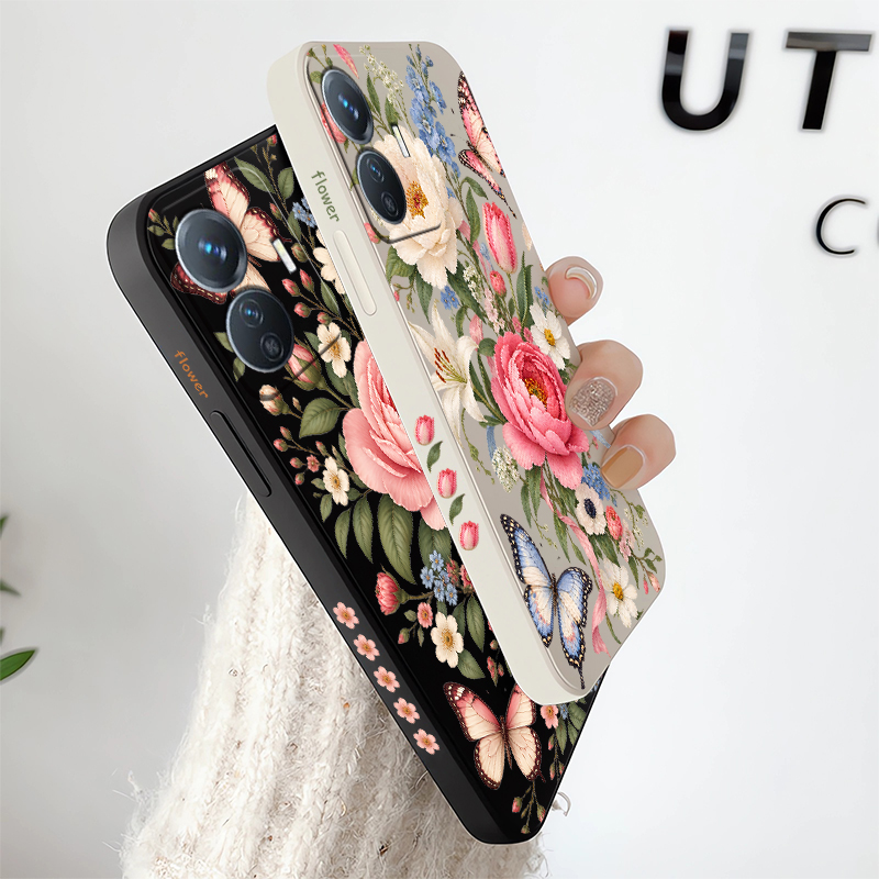 Flowers Butterflies Case For V - đánh giá và giá Vivo Y28