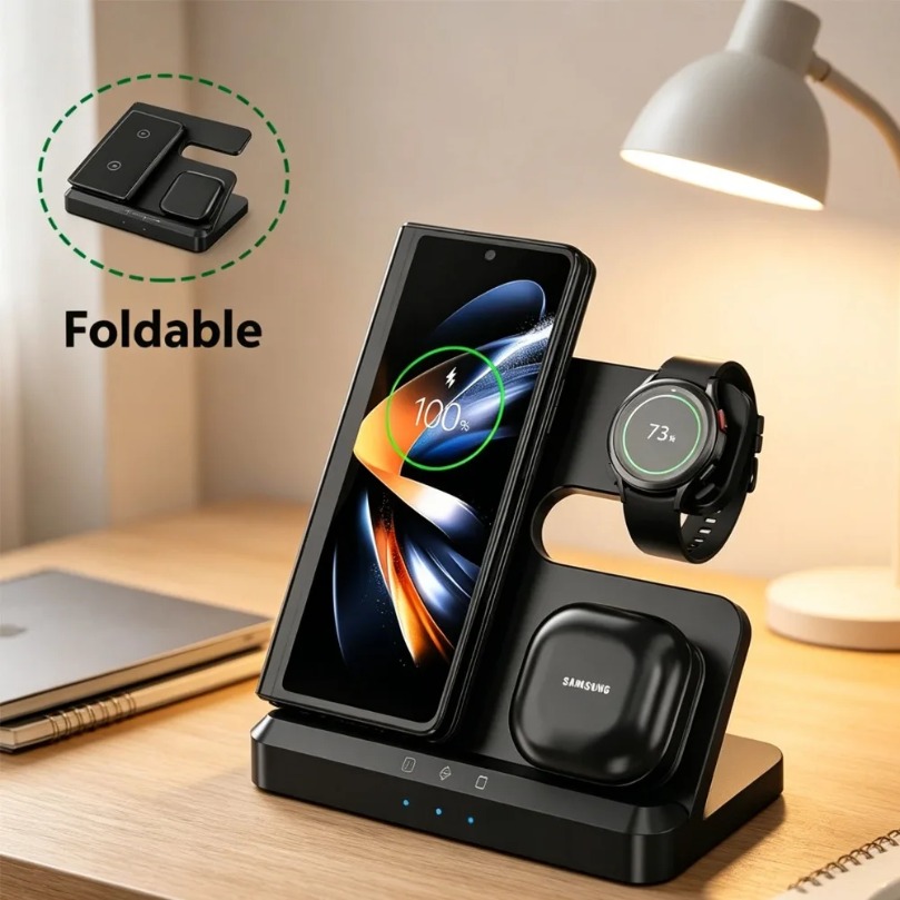 3 in 1 Fast Wireless Charger F - đánh giá và giá Smartwatch Ac