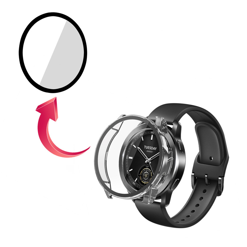 Hard Edge Shell Glass Screen P - đánh giá và giá Xiaomi Smartwatch S3 Accessories