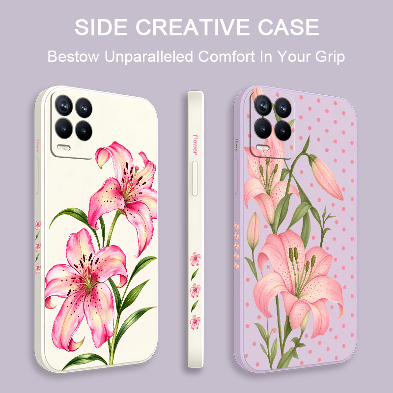 Pink Flowers Case For OPPO Rea - đánh giá và giá Realme Note 50