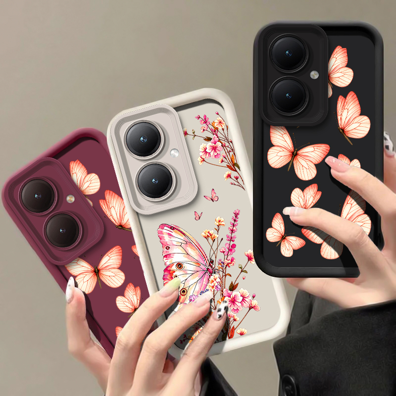 Pink Floral Butterfly Pattern  - đánh giá và giá Vivo Y28