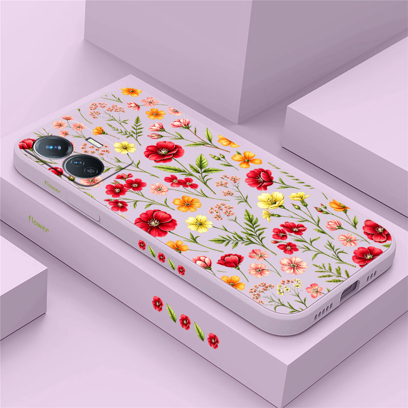 Colorful Flower Phone Case For - đánh giá và giá Vivo Y28