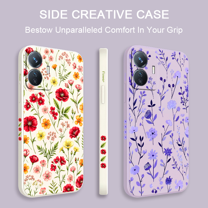 Colorful Flower Phone Case For - đánh giá và giá Vivo Y28