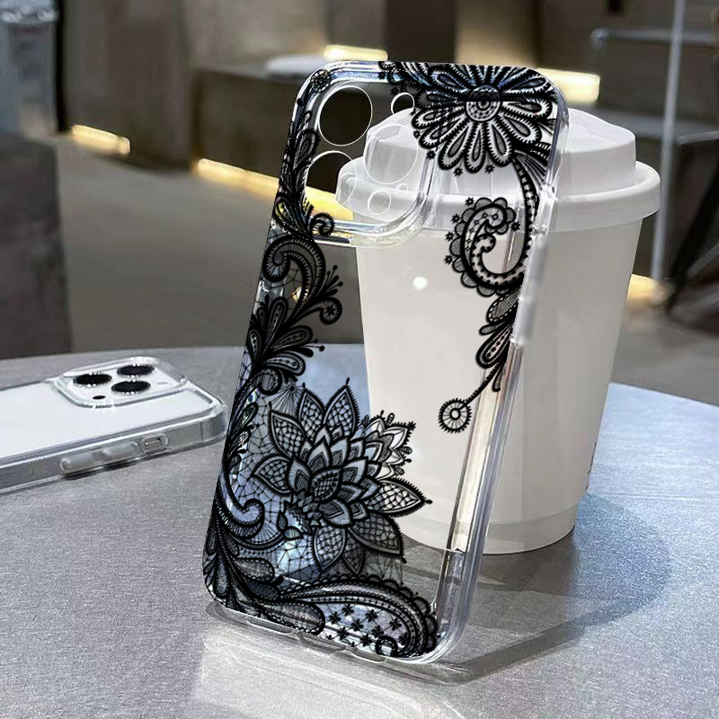 Trendy Black Lace Flower Patte - đánh giá và giá Xiaomi Poco X6