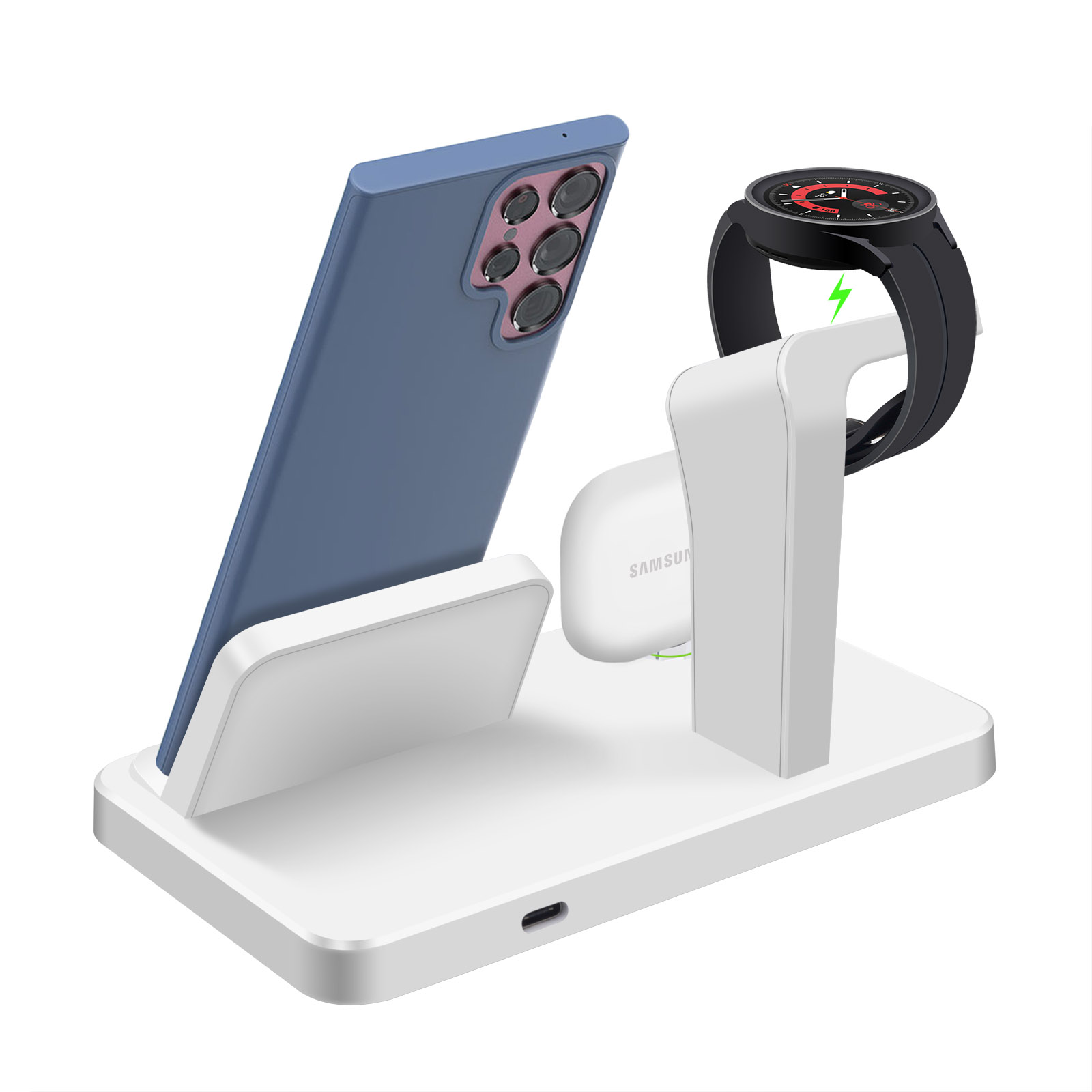 Desk 3 in 1 Type C Port Wirele - đánh giá và giá Smartwatch Ac
