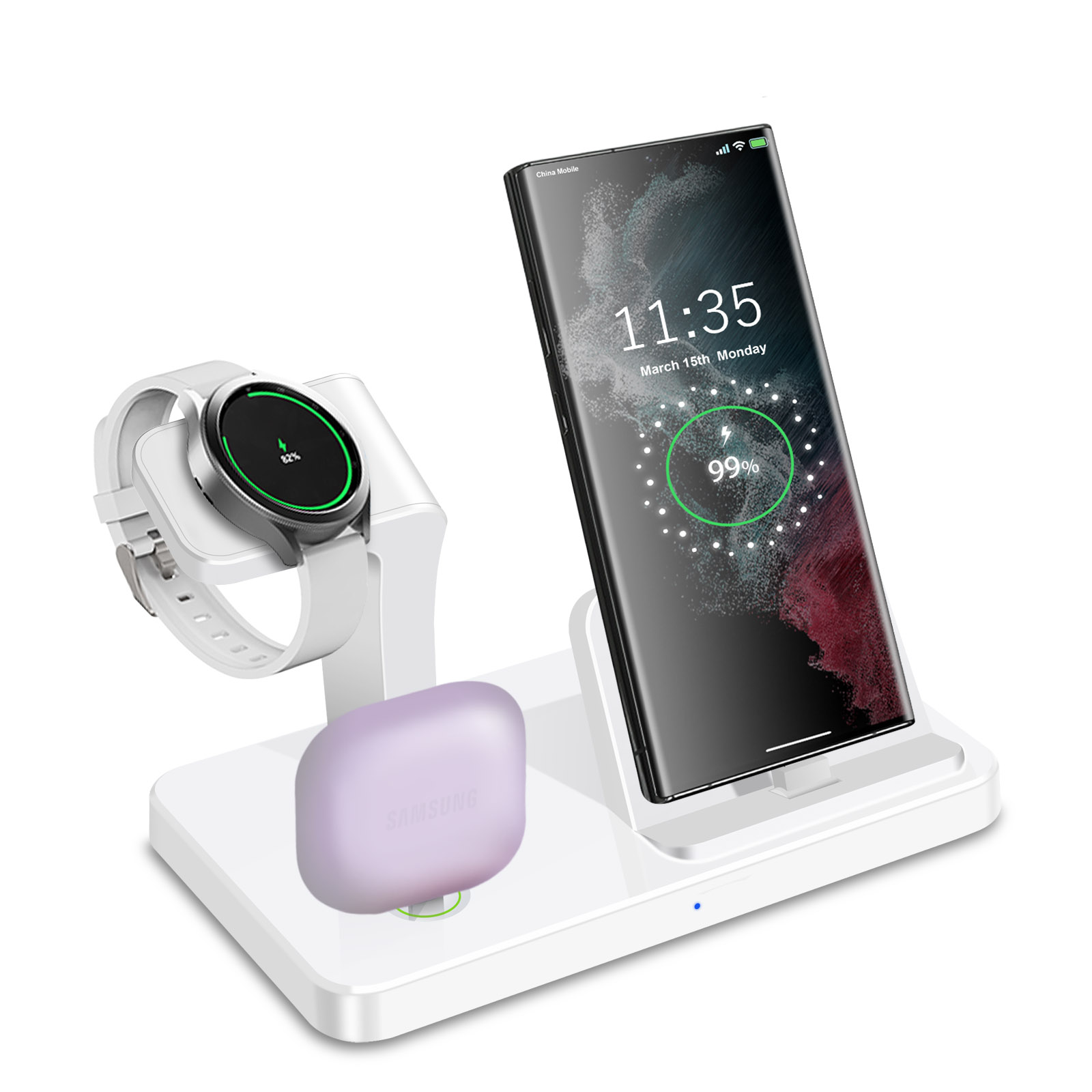 Desk 3 in 1 Type C Port Wirele - đánh giá và giá Smartwatch Ac