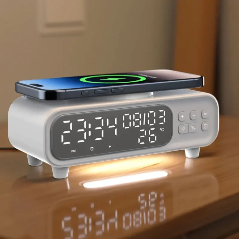 15W Wireless Charger Time Alar - đánh giá và giá Wireless Charger Watch
