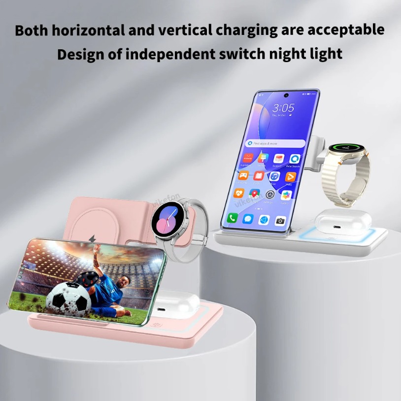3 in 1 Foldable Wireless Charg - đánh giá và giá Smartwatch Ac