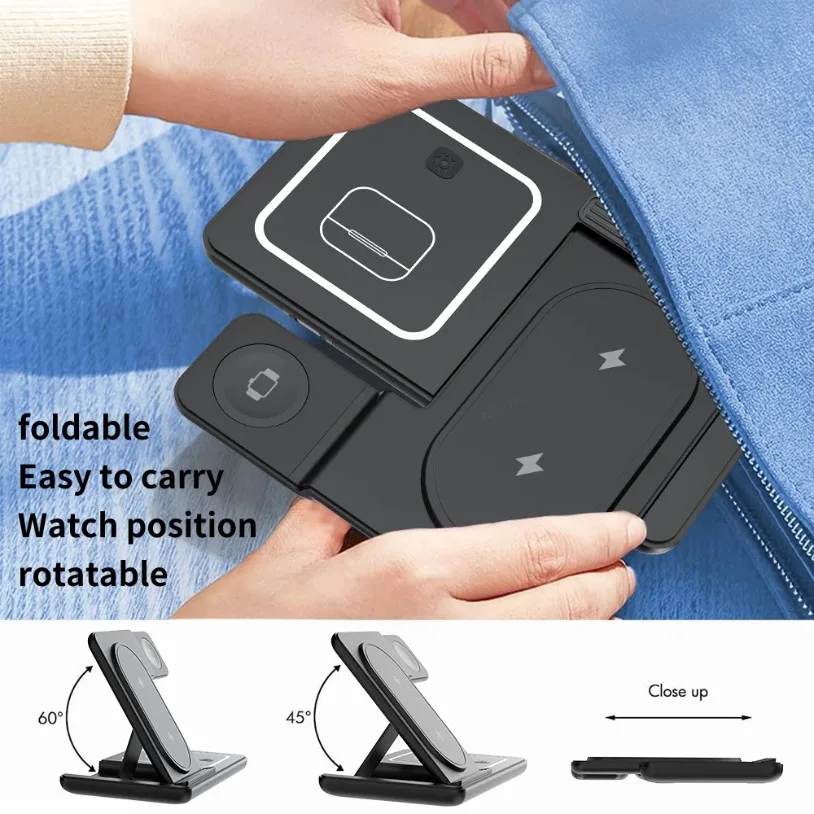 3 in 1 Foldable Wireless Charg - đánh giá và giá Smartwatch Ac
