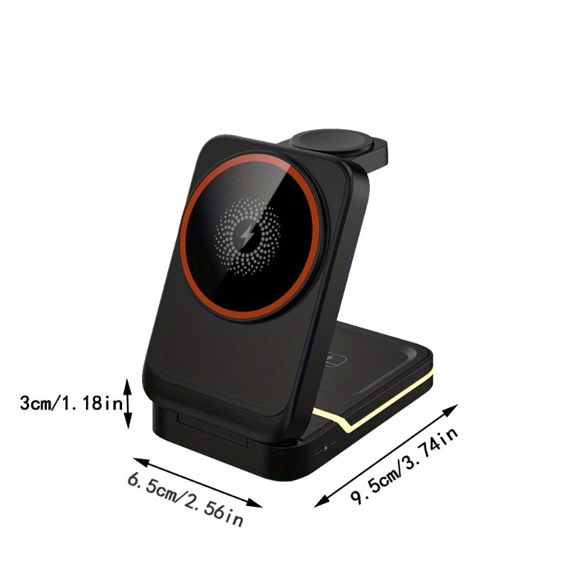 3 in 1 Magnetic Foldable Trave - đánh giá và giá Wireless Charger Watch