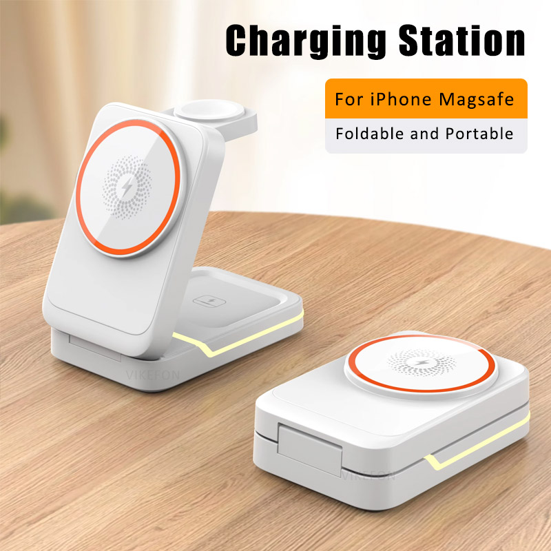 3 in 1 Magnetic Foldable Trave - đánh giá và giá Wireless Charger Watch