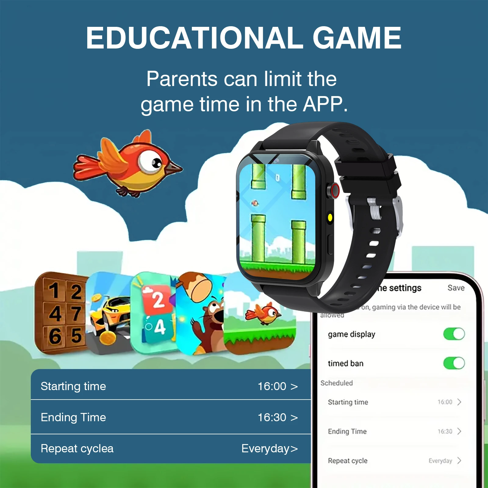 Kids′s Smart Watch 18 Games Ca - đánh giá và giá Smartwatch Touch
