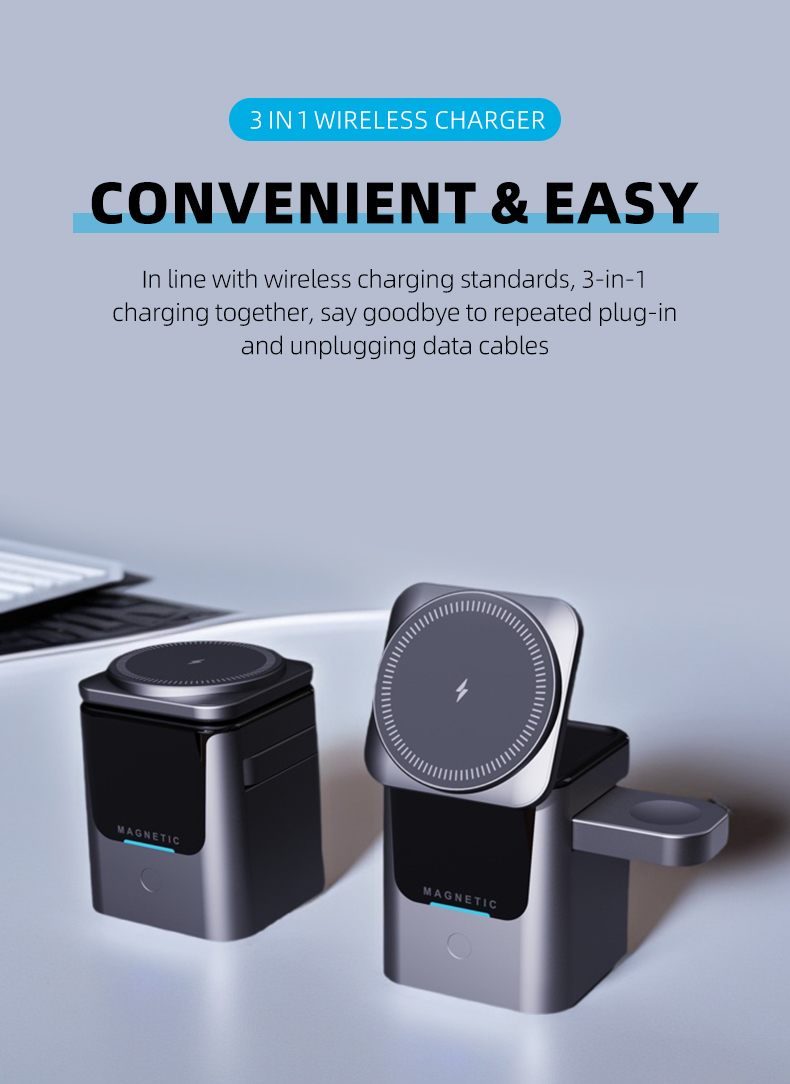 Magnetic 3 in 1 Wireless Charg - đánh giá và giá Smartwatch Ac