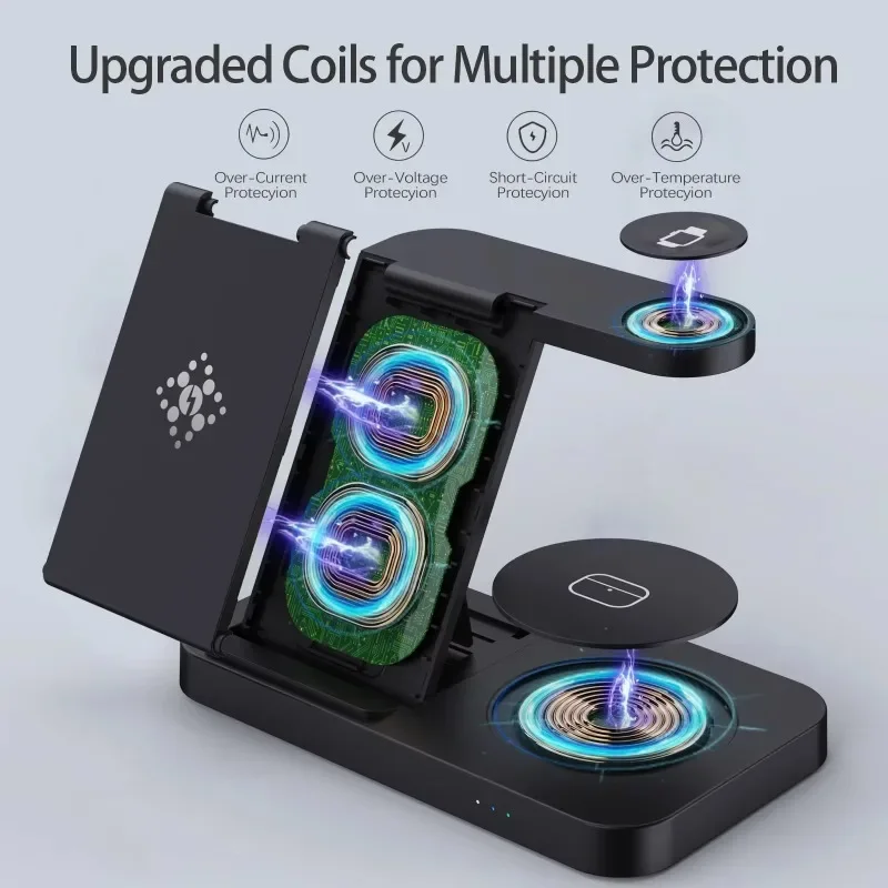 Travel 4 in 1 Wireless Charger - đánh giá và giá Smartwatch Ac