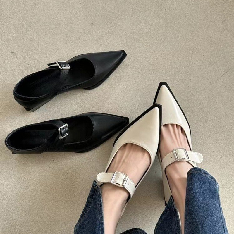 *Fashion Mary Jane Shoes Women - đánh giá và giá Leather Classic Strap