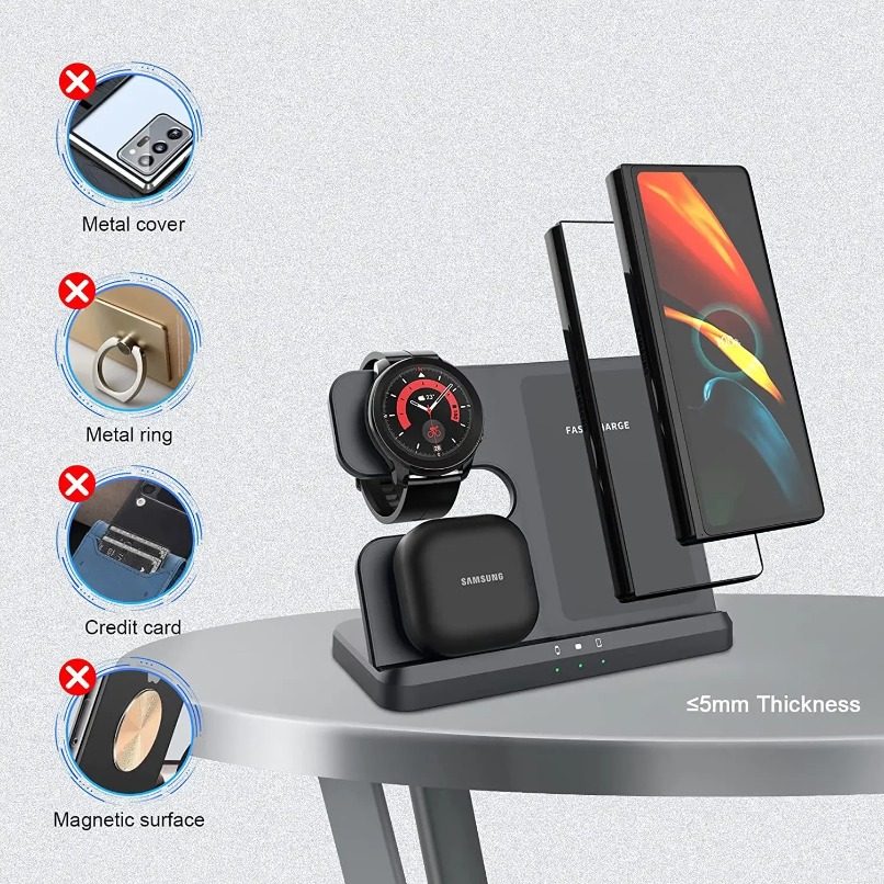 3 in 1 Fast Wireless Charger S - đánh giá và giá Smartwatch Ac