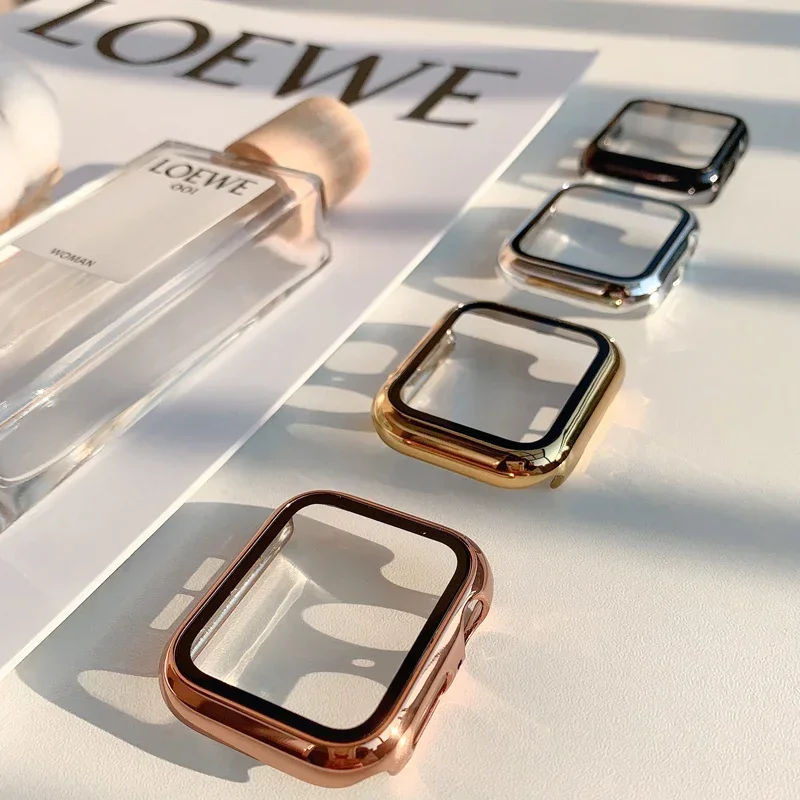 Glass+case For Apple Watch ban - đánh giá và giá Smartwatch Watch Accessories For Women