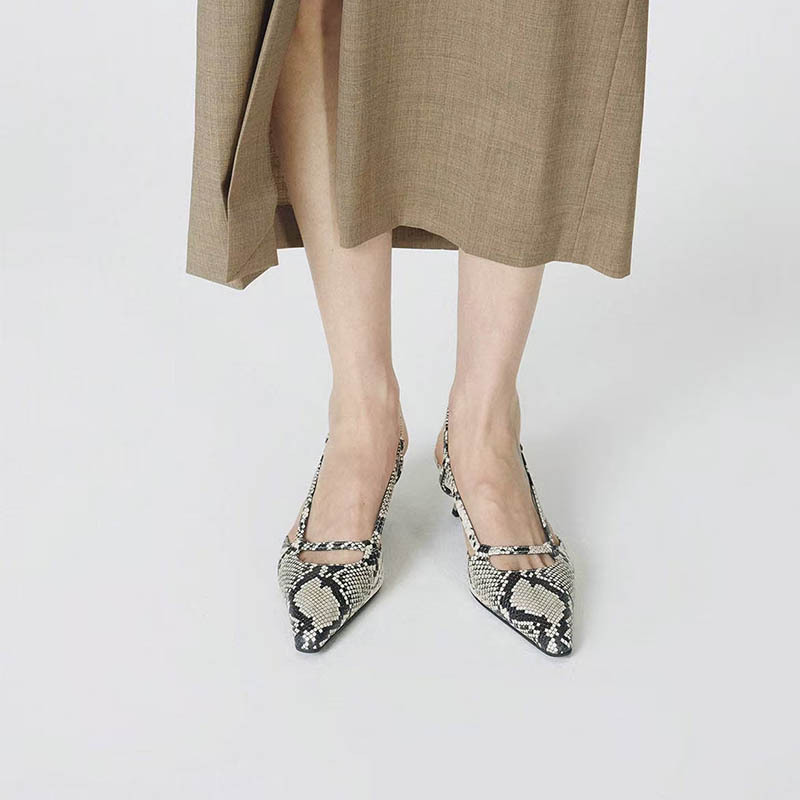 Women's Slingback Pointed Toe  - đánh giá và giá Leather Classic Strap
