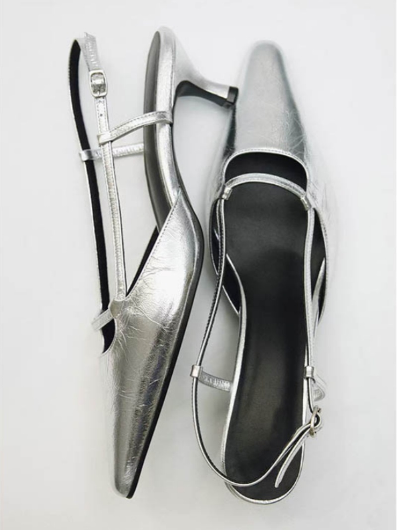 Women's Slingback Pointed Toe  - đánh giá và giá Leather Classic Strap