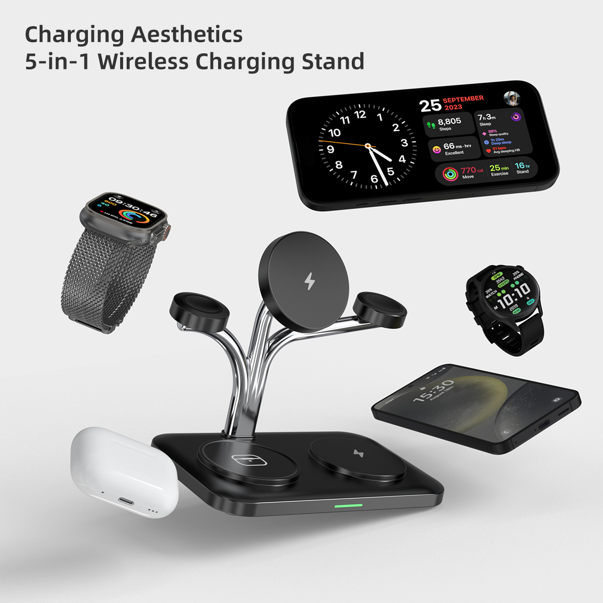 5 IN 1 Magnetic Wireless Charg - đánh giá và giá Smartwatch Ac
